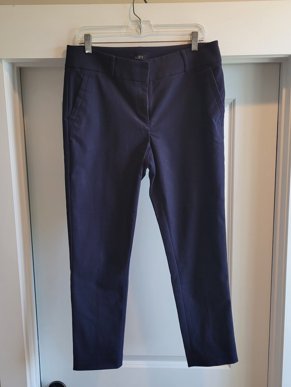 LOFT Navy Marisa Skinny Dress Pants